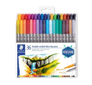 Flamastry dwustronne Design Journey 3mm i 0.5-0.8 mm 36 kol. Staedtler