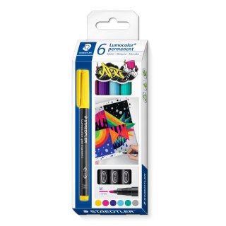 Foliopis Lumocolor M wodoodporny 6 kol. (12065345482) w opak. Staedtler