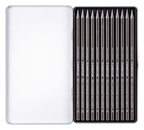 Grafit w sztyfcie Mars Lumograph Pure Graphite Design Journey 12s Staedtler