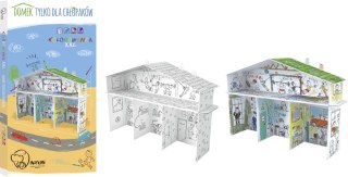 Kolorowanka składana 3D XXL Domek tylko dla chłopaków Monumi