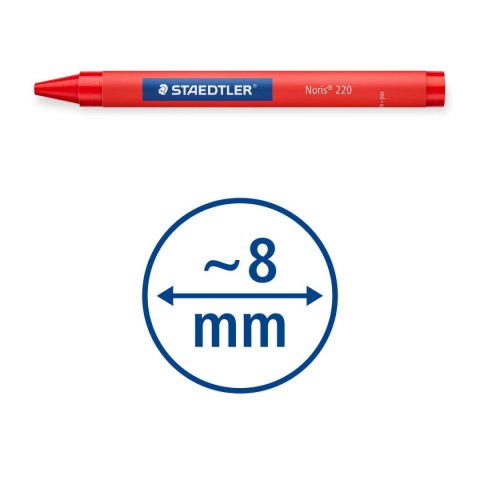 Kredki woskowe Noris Club 8 kolorów Staedtler Kredki woskowe Noris Club 8 kolorów Staedtler