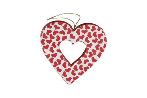 Kształty z papier mache HEARTS 2 szt 10x2.5cm