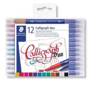 Pisak artystyczny do kaligrafii Design Journey 3.5mm 2mm 12 kol. Staedtler