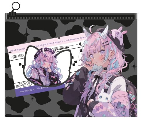 Teczka z suwakiem Manga Pink Fantasy B5 MG