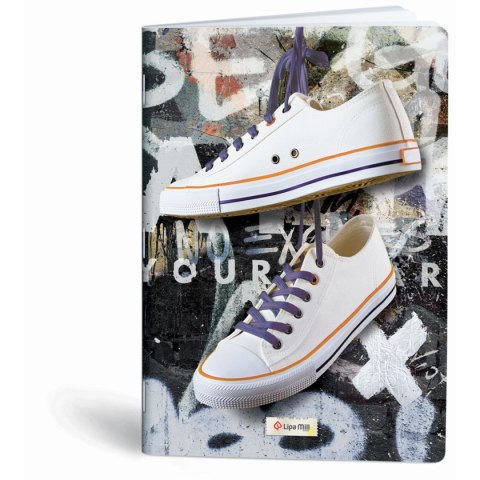 Zeszyt A4 Sneakers 40k aplikacja kratka Mar Mar Zeszyt A4 Sneakers 40k aplikacja kratka Mar Mar