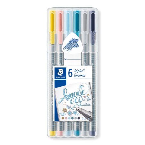 Cienkopis triplus 0.3 mm HYGGE 6 kol. w etui Staedtler