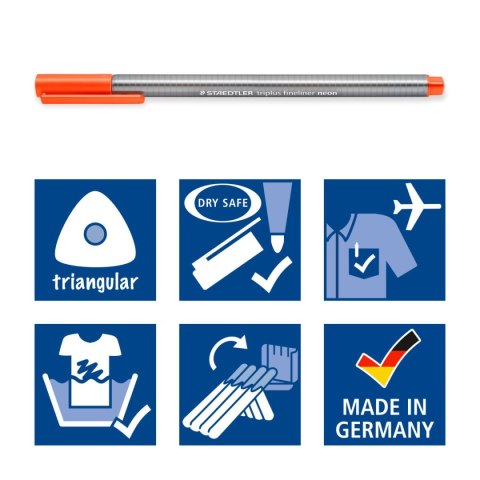 Cienkopis triplus trójkątny 0.3 mm 36 kol Staedtler