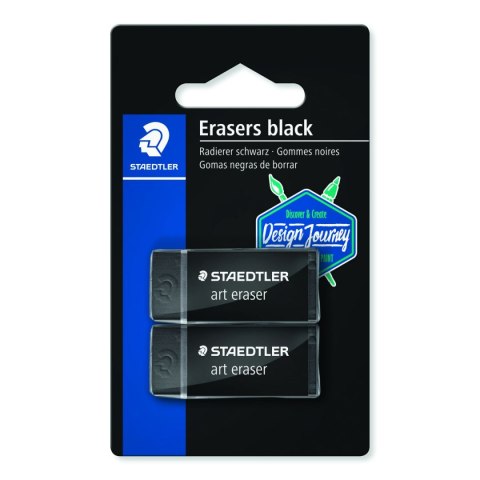 Gumka czarna Art. Eraser Design Journey 2 szt. na blistrze Staedtler Gumka czarna Art. Eraser Design Journey 2 szt. na blistrze Staedtler