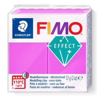 Kostka FIMO effect 57g neon fioletowy masa termoutwardzalna Staedtler