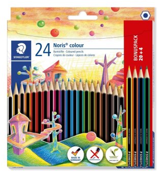 Kredki Noris colour sześciokątne 24 kol. (20+4 gratis) Staedtler
