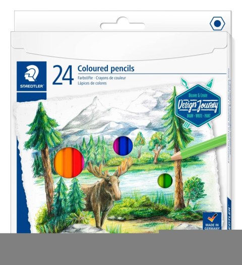 Kredki sześciokątne Design Journey 24 kol. Staedtler Kredki sześciokątne Design Journey 24 kol. Staedtler