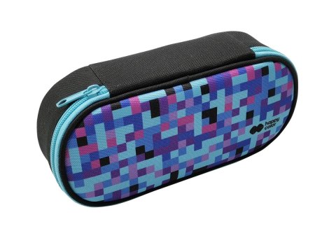 Piórnik saszetka z 1 zamkiem i klapką wewnętrzną owalny PIXI blue
