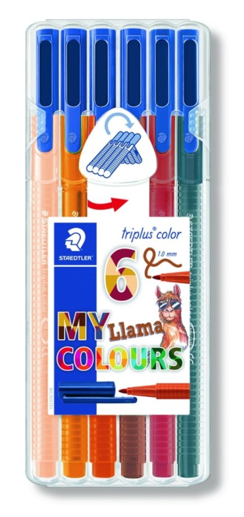 Flamaster Triplus 1 mm 6 szt. w etui Llama Staedtler Flamaster Triplus 1 mm 6 szt. w etui Llama Staedtler