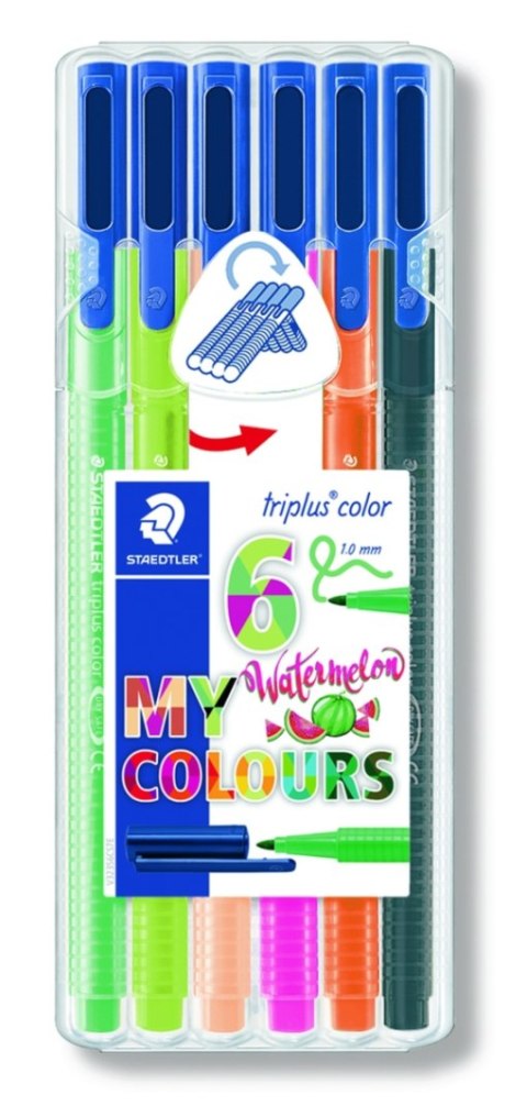 Flamaster Triplus 1 mm 6 szt. w etui Watermelon Staedtler Flamaster Triplus 1 mm 6 szt. w etui Watermelon Staedtler