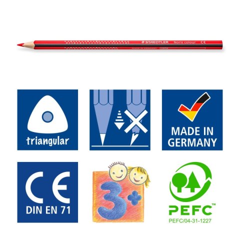 Kredki Noris colour Wopex trójkątne 36 kol. Staedtler