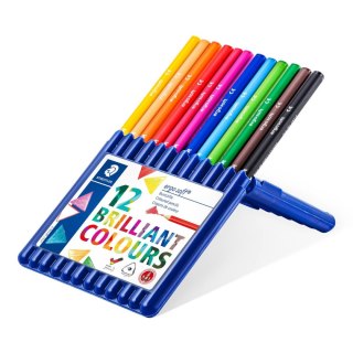 Kredki ergosoft trójkątne 12 kol. w etui Staedtler