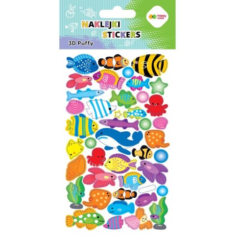 Naklejki 3D PUFFY BOX 2-KIDS 50 szt 10x20cm