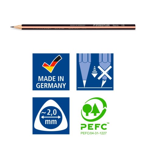 Ołówek trójkątny Pastel HB 72 szt. w kubku Staedtler