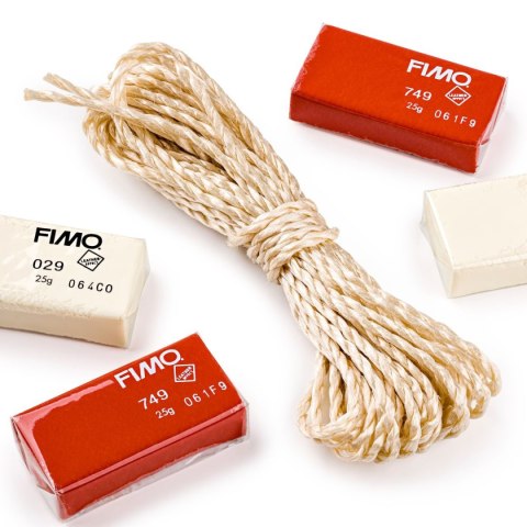 Zestaw FIMO effect leather Wisząca doniczka 4 kostki akcesoria Staedtler Zestaw FIMO effect leather Wisząca doniczka 4 kostki akcesoria Staedtler