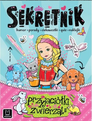 SEKRETNIK KSIĄŻKA PRZYJACIÓŁKI ZWIERZĄT NAKLEJKI