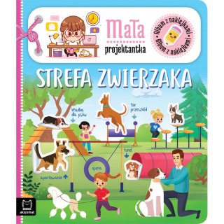 Album z naklejkami. Mała projektantka. Strefa zwierzaka