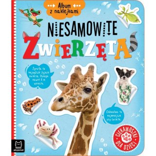Album z naklejkami. Niesamowite zwierzęta. Ciekawostki dla dzieci