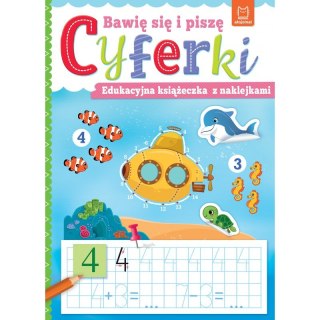 Bawię się i piszę CYFERKI. Edukacyjna książeczka z naklejkami