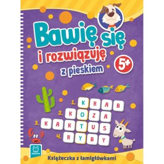 Bawię się i rozwiązuję z pieskiem. 5+