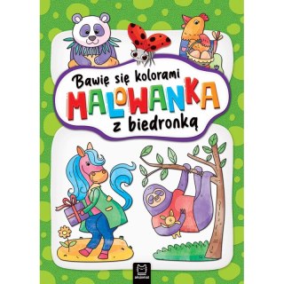 Bawię się kolorami. Malowanka z biedronką