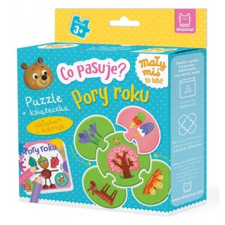 Co pasuje? Pory roku. Puzzle + książeczka