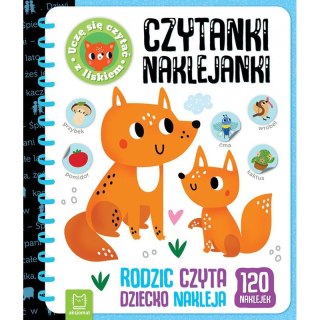 Czytanki-naklejanki. Uczę się czytać z liskiem. Rodzic czyta, dziecko nakleja