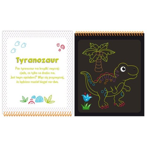 Dinozaury. Zdrapywanka z rysikiem Dinozaury. Zdrapywanka z rysikiem