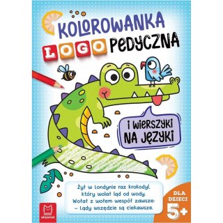 Kolorowanka logopedyczna i wierszyki na języki