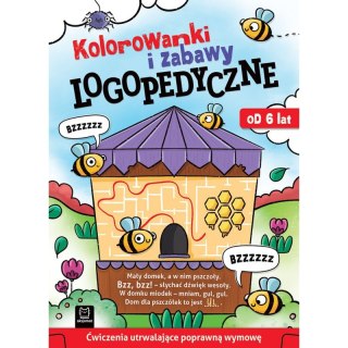 Kolorowanki i zabawy logopedyczne. Ćwiczenia utrwalające poprawną wymowę. Od 6 lat