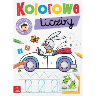 Kolorowe liczby. Edukacyjna książeczka z naklejkami