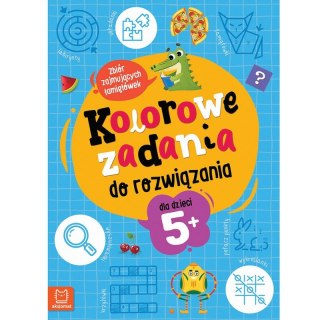 Kolorowe zadania do rozwiązania. Zbiór zajmujących łamigłówek dla dzieci 5+