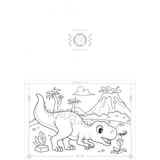 Koloruję dinozaury i smoki