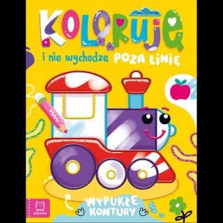 Koloruję i nie wychodzę poza linię - z lokomotywą. Wypukłe kontury