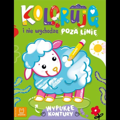 Koloruję i nie wychodzę poza linię - z owieczką. Wypukłe kontury Koloruję i nie wychodzę poza linię - z owieczką. Wypukłe kontury