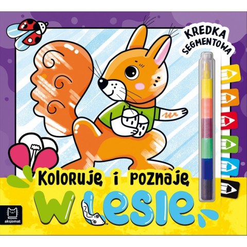 Koloruję i poznaję. W lesie. Kredka segmentowa Koloruję i poznaję. W lesie. Kredka segmentowa