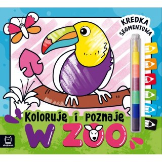 Koloruję i poznaję. W zoo. Kredka segmentowa