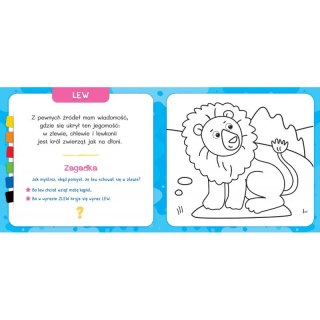 Koloruję i poznaję. W zoo. Kredka segmentowa