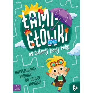 Łamigłówki na cztery pory roku. Aktywizujące zadania do głowy łamania 6+