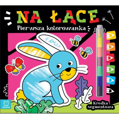 Pierwsza kolorowanka. Na łące. Kredka segmentowa Pierwsza kolorowanka. Na łące. Kredka segmentowa