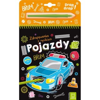 Pojazdy. Zdrapywanka z rysikiem