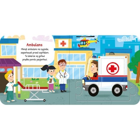 Pojazdy w mieście. Duże puzzle Pojazdy w mieście. Duże puzzle