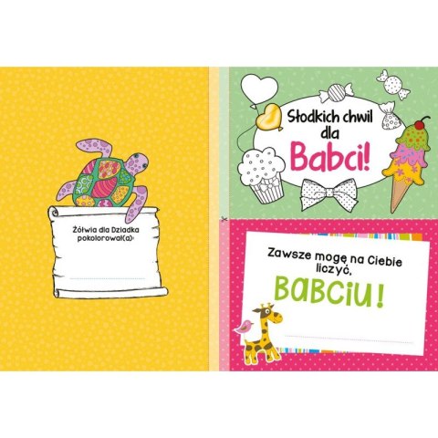 Rysuję prezenty dla babci i dziadka. Laurki, kartki, naklejki Rysuję prezenty dla babci i dziadka. Laurki, kartki, naklejki