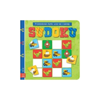 Sudoku. Przedszkolak myśli, uczy się i nakleja
