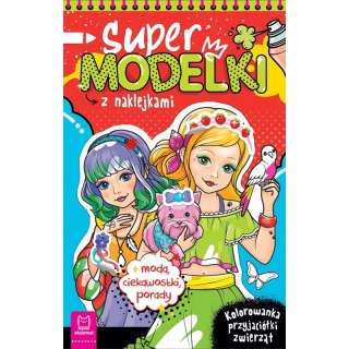 Supermodelki z naklejkami. Kolorowanka przyjaciółki zwierząt