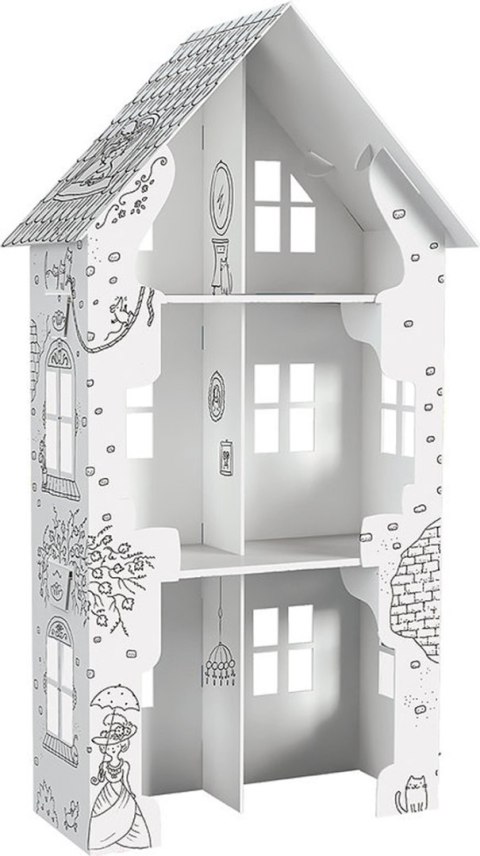 Kolorowanka składana 3D XXL "Domek UL. Fiołkowa" Monumi Kolorowanka składana 3D XXL "Domek UL. Fiołkowa" Monumi